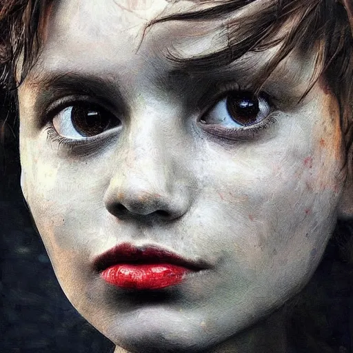 Image similar to by lya repin by simon stalenberg, photorealistic, expressionism