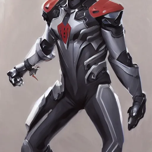 Image similar to greg manchess portrait painting of armored spiderman ultraman grey fox from metal gear cyborg japanese - american hybrid as overwatch character, medium shot, asymmetrical, profile picture, organic painting, sunny day, matte painting, bold shapes, hard edges, street art, trending on artstation, by huang guangjian and ail elvgren and sachin teng