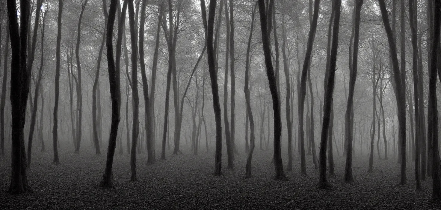 Prompt: dark forest by eggleton bob