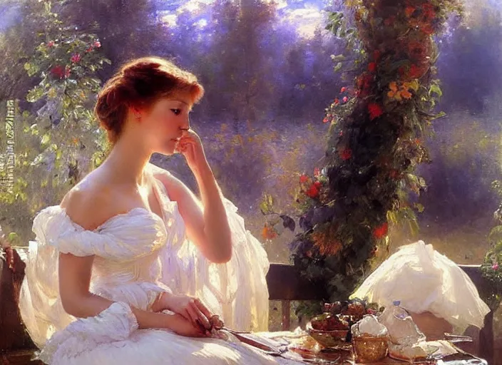 Image similar to by ivan shishkin and vladimir volegov and alexander averin and delphin enjolras