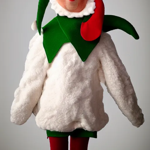 Image similar to elf wearing sheep suit