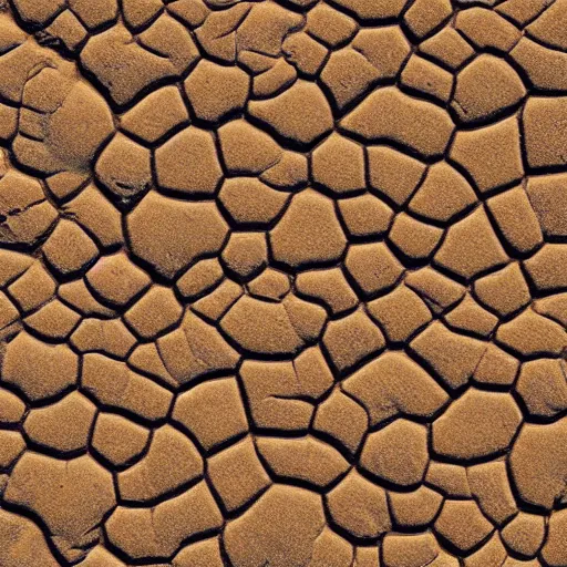 Prompt: Muddy dry ground, diffuse texture, top down