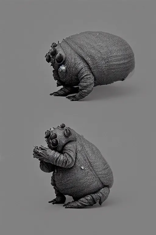 Prompt: tardigrade, shot by robert mapplethorpe