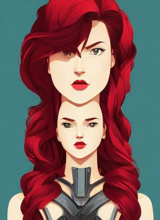 Image similar to a young woman in full plate armor with beautiful hair and red lips stages in a dramatic pose. she is a knight. clean cel shaded vector art. shutterstock. behance hd by lois van baarle, artgerm, helen huang, by makoto shinkai and ilya kuvshinov, rossdraws, illustration, art by ilya kuvshinov