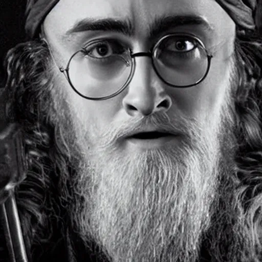 Image similar to daniel radcliffe as professor dumbledore