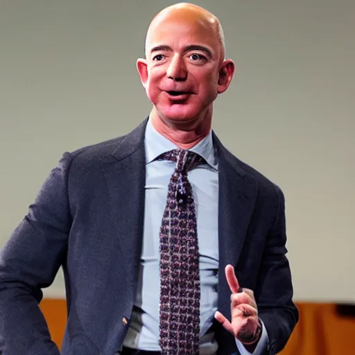 Image similar to Photo of Jeff Bezos with long hair