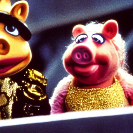 Prompt: “A film still of Miss Piggy in The Fifth Element (1997), directed by Luc Besson” 4k