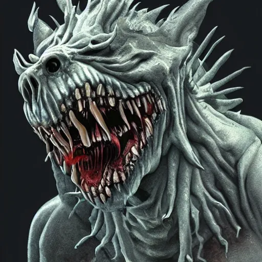Image similar to nightmare creature, super high detail, horror, scary, terrifying