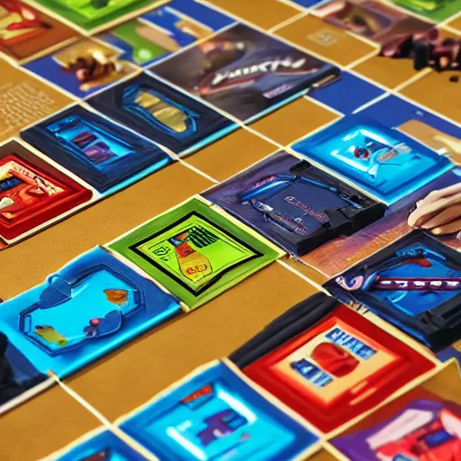 Image similar to friends tv serie, board game, octane render, comic book, isometric, 8 k