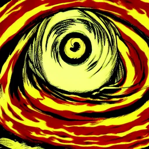 Image similar to uzumaki, by junji ito