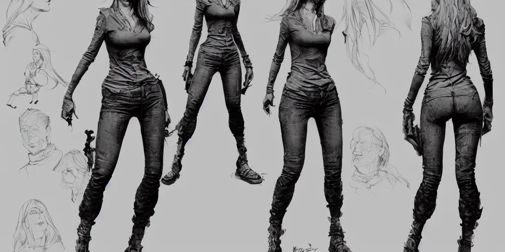 Image similar to brigitte bardot walking cycle, character sheet, fine details, concept design, contrast, brigitte bardot, kim jung gi, greg rutkowski, trending on artstation, 8 k, full body, turnaround, front view, back view, ultra wide angle