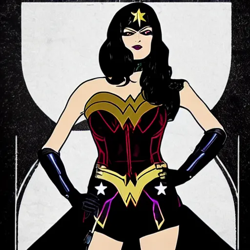 Image similar to Goth Wonder Woman