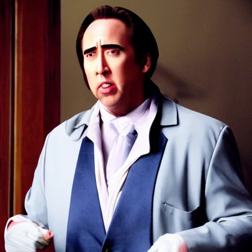 Prompt: nicholas cage as madea