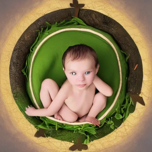 Prompt: photo of baby knights of the round table, by anne geddes, 4 k, very detailed