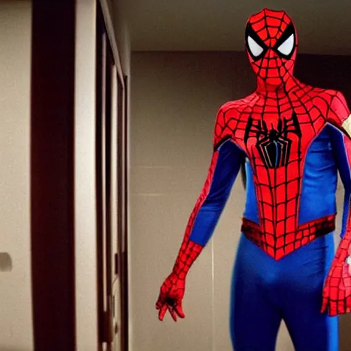 Zendaya wearing Spiderman costume in American Psycho | Stable Diffusion |  OpenArt