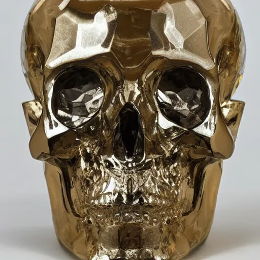 Image similar to crystal human head