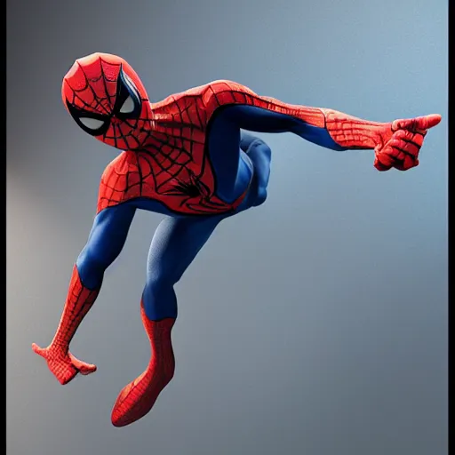 Prompt: Picture of Spiderman, artstation, unreal engine