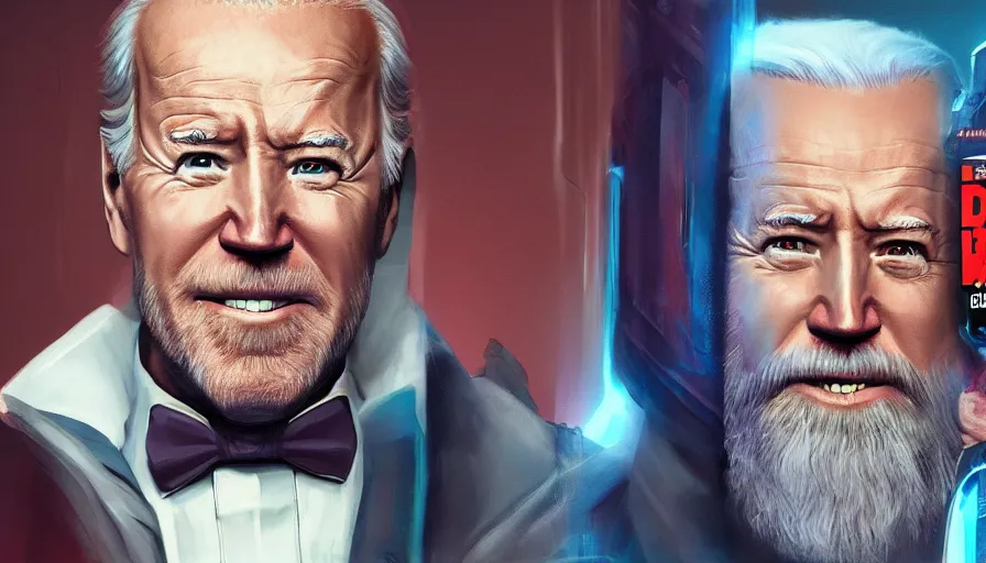 Image similar to joe biden is obi - wan kenobi with beard, billboard image, hyperdetailed, artstation, cgsociety, 8 k