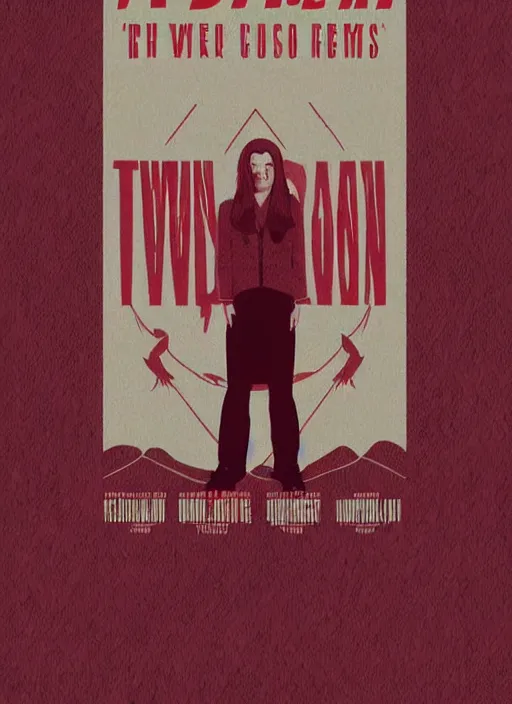 Image similar to twin peaks movie poster art by gabz