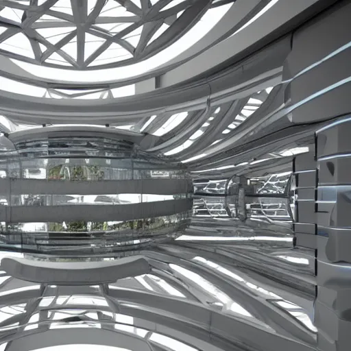 Prompt: modern intricate futuristic internal architecture