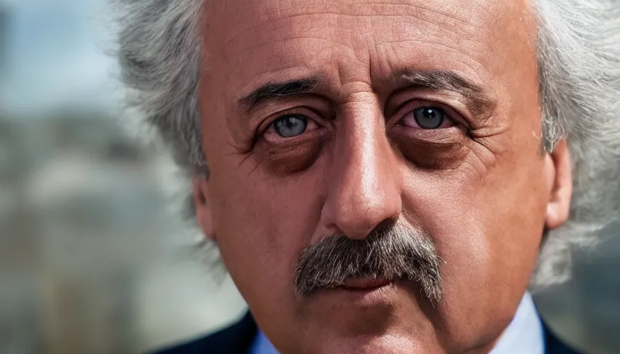 Prompt: hyper-realistic and anamorphic 2010s movie still close-up portrait of Giovanni Falcone, by Paolo Sorrentino, Leica SL2 30mm, beautiful color, high quality, high textured, lens flare, refined face