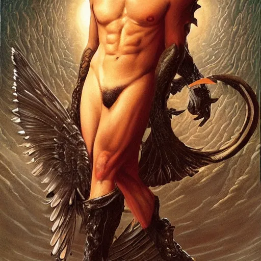 Image similar to an amazing masterpiece of art by gerald brom tom cruise