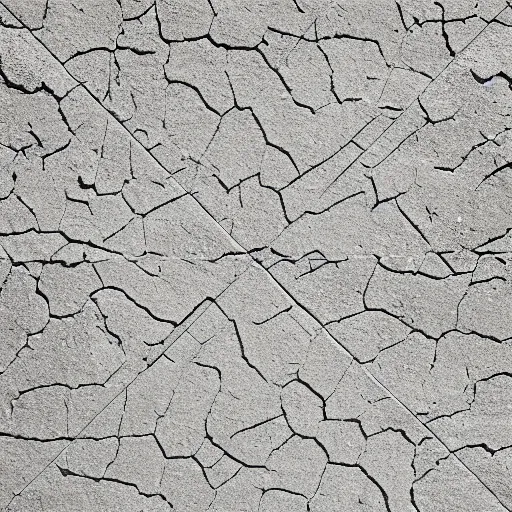 Image similar to albedo concrete sidewalk texture, flat lighting, top - down photo