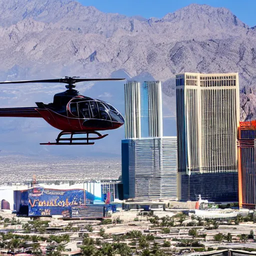 Image similar to helicopter flying over las vegas