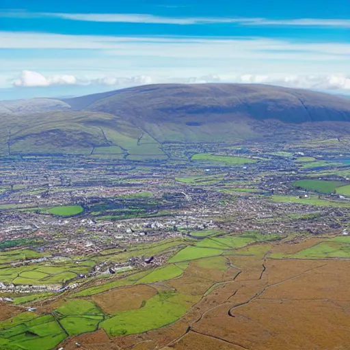 Image similar to mourne mountains aerial view