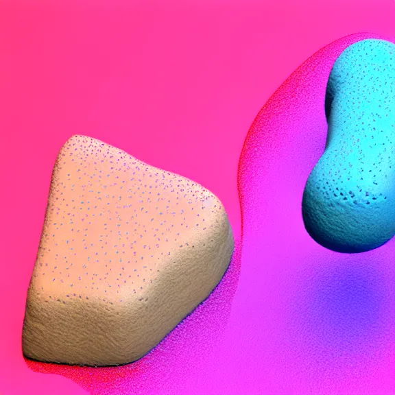 Prompt: A 3d render of several pastel colored liquid viscuous objects are melting together as a clay in a geometric shape with detailed shadow. Geometric shaped. detailed shading, vray octane, redshift. ray tracing. micro details, Hyper detailed, 8K3d, Trending on Artstation. rendered in cinema4d, Hyper realism.