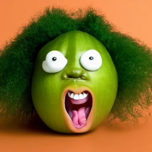 Image similar to tina turner face on a turnip vegetable