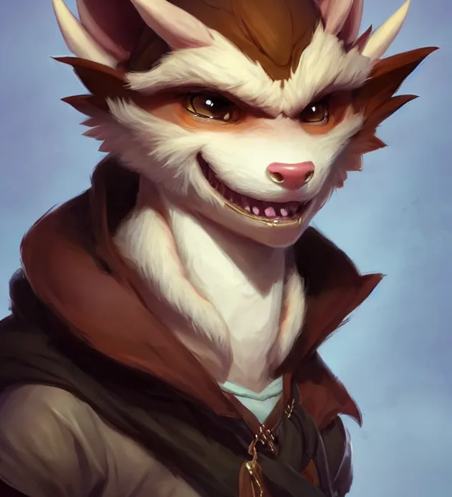 Prompt: character concept art of a cute young male anthropomorphic furry dragon | | cute - fine - face, pretty face, key visual, realistic shaded perfect face, fine details by stanley artgerm lau, wlop, rossdraws, james jean, andrei riabovitchev, marc simonetti, and sakimichan, trending on artstation