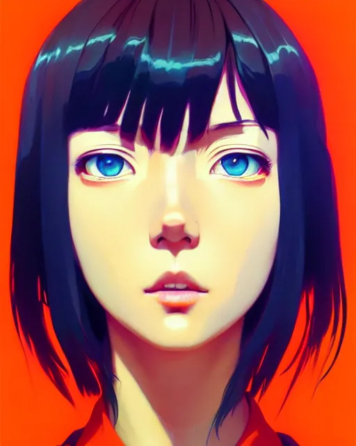 Image similar to orange cat!!!, audrey plaza, realistic shaded perfect, fine details. anime. realistic shaded lighting poster by ilya kuvshinov katsuhiro otomo ghost - in - the - shell, magali villeneuve, artgerm, jeremy lipkin and michael garmash and rob rey