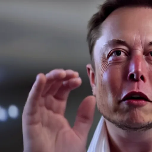 Image similar to elon musk in a bubblegum commercial