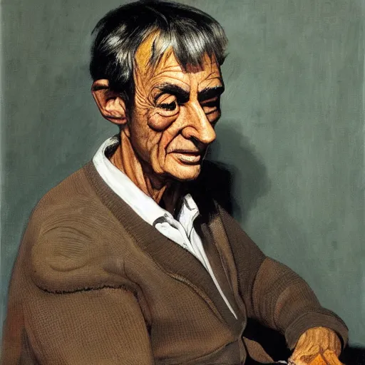 Prompt: portrait of antonio variacoes, painting by paula rego, high detail, high resolution