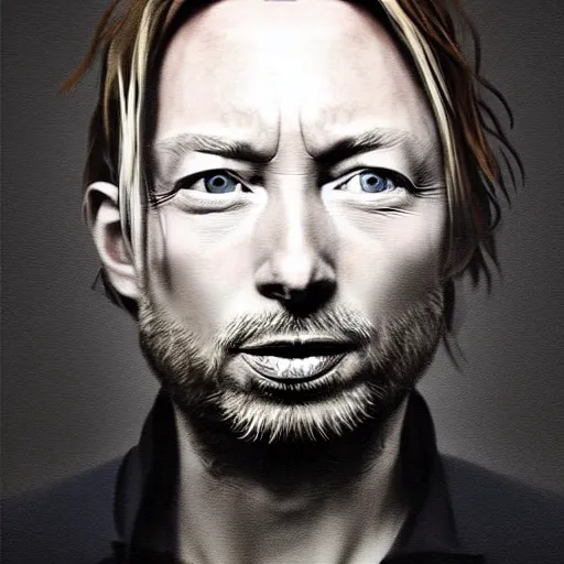 Image similar to overlapping sheets of random thom yorke, hyper realistic, many very random variations of thom yorke, various emotions, various poses, high quality photographs, mixed styles, intricate details, beautiful lighting