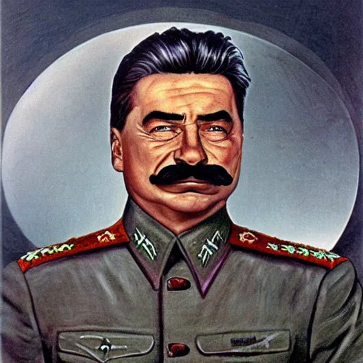 Prompt: portrait of josef stalin degraded abomination, photo - realistic, color image, 2 k, highly detailed, by h. r. giger