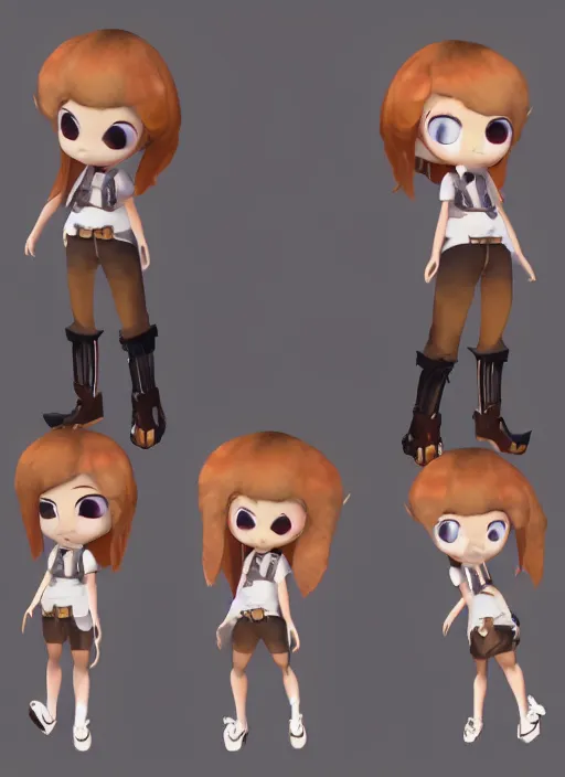 Image similar to female angel mini cute style, character adoptable, highly detailed, rendered, ray - tracing, cgi animated, 3 d demo reel avatar, style of maple story and zootopia, maple story angel, heaven angel, dark skin, cool clothes, soft shade, soft lighting