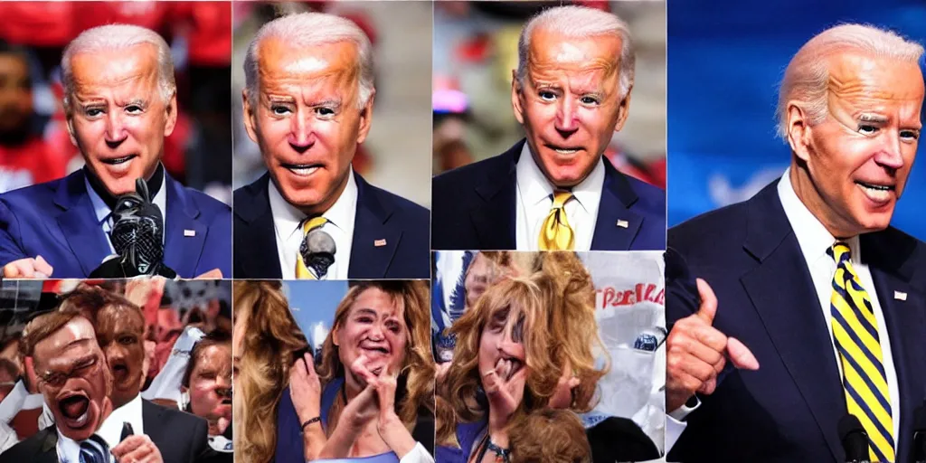 Image similar to joe biden wcw wrestling, detailed facial expressions, hyper detailed