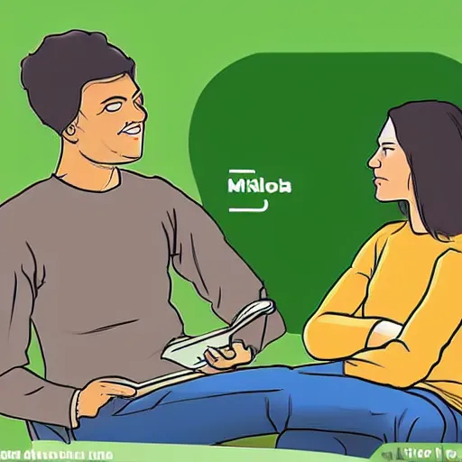 Image similar to wikihow illustration explaining midjourney