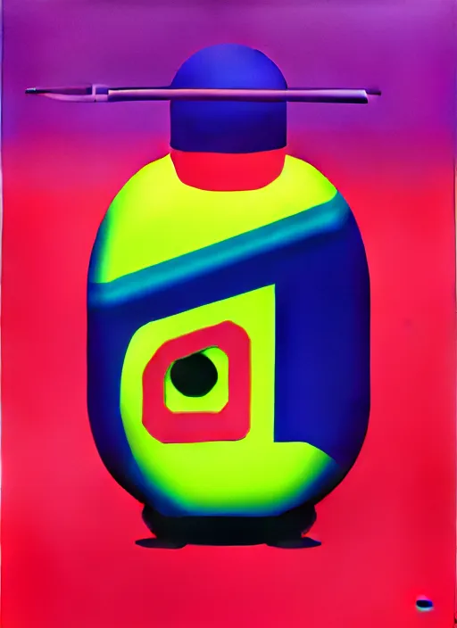 Image similar to grenade by shusei nagaoka, kaws, david rudnick, airbrush on canvas, pastell colours, cell shaded, 8 k