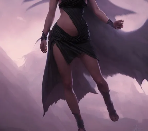 Image similar to morrigan aenslandcasting magic, a charming succubus, strapless dress, fantasy, d & d, by greg rutkowski and raymond swanland, sharp focus, trending on artstation, 8 k realistic digital art, cryengine, symmetric, sharp focus, concept art, frostbite 3 engine