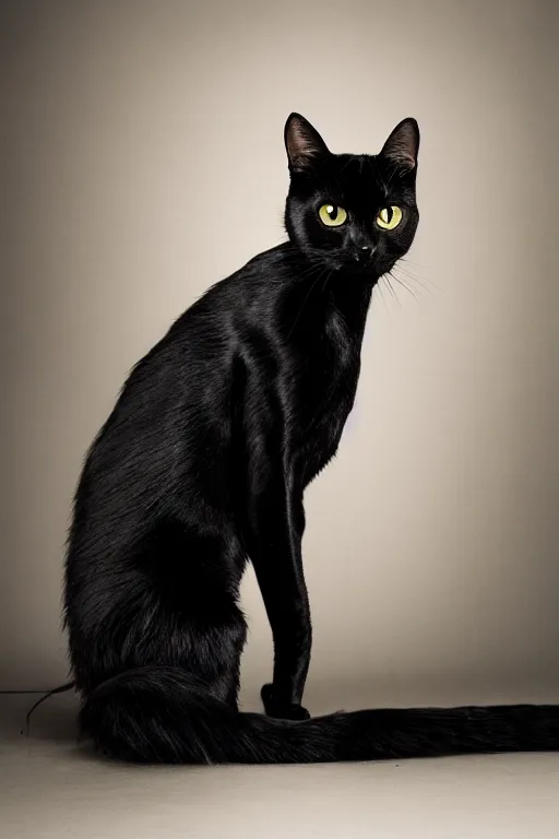 Prompt: a black cat wearing gold plated armor, studio lighting