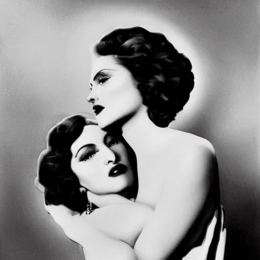 Image similar to Madonna by George Hurrell.