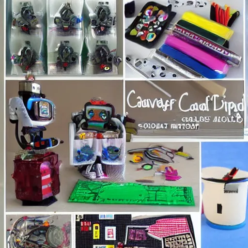 Image similar to scavenged robot craft supplies