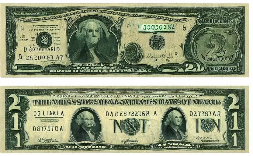 Image similar to rectangular photograph of two dollar u. s. currency note