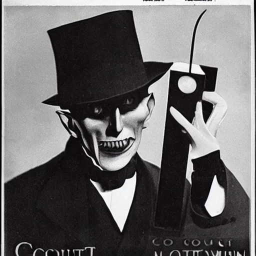 Image similar to count orlok advertisement for sunscreen