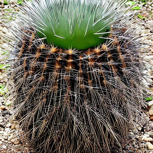 Prompt: cactus porcupine, photography,