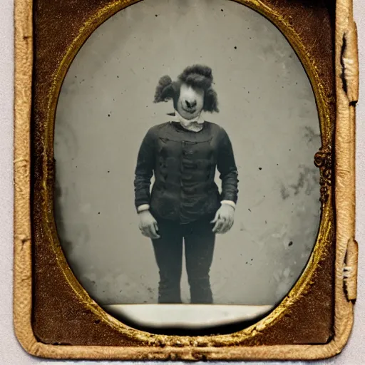 Prompt: underwater tintype photo of clown