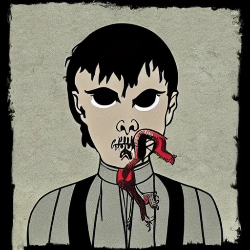 Image similar to hannibal lecter by tim burton